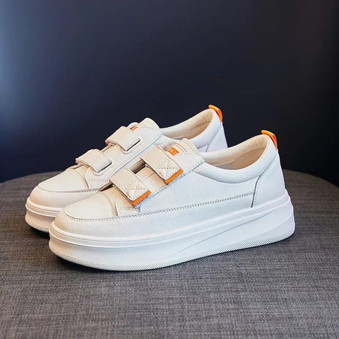 294 Women's Casual Shoes - Leather Vulcanized Sneakers - Touchy Style