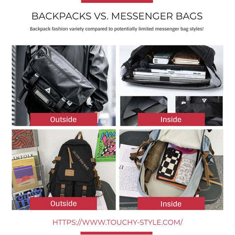 Backpacks vs. Messenger Bags Touchy Style