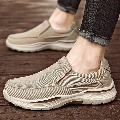 Classic Trendy Men Casual Shoes Canvas Breathable Men's Loafers New Male Comfortable Outdoor Walking Sneakers TBFS0256