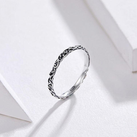 Minimalist 2mm 925 Sterling Silver Band Finger Ring - Charm Jewelry (GX319)
