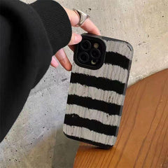 Luxury Stripe Pattern Cute Phone Case for iPhone 14 Pro Max, 13, 12, 11, XS, XR, 7, 14 Plus