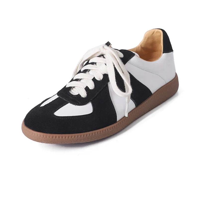 Women's Casual Shoes - Leather Flats - Tennis Athletic Sneakers - CS8301