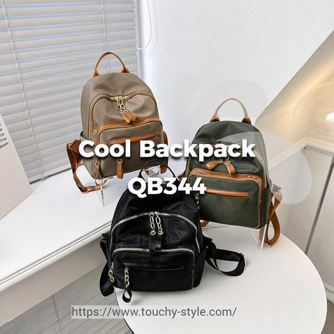 Women's Fashion Waterproof Nylon Backpack - Cool Backpack QB344 Touchy Style