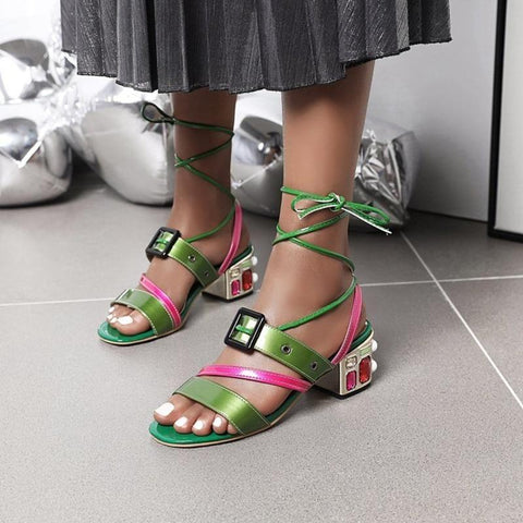 Neon and Bright Colored Sandals Touchy Style