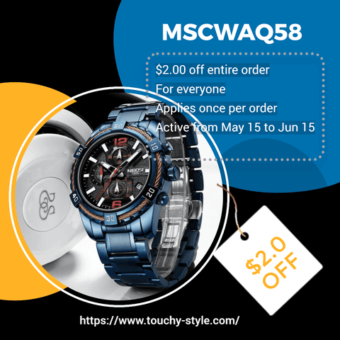 The Perfect Watch for Adventure Seekers - Get $2.00 off the MSCWAQ58!