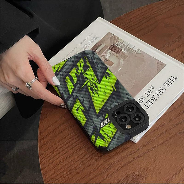 Black Letter Y And Red Green Yellow Graffiti Phone Case For Iphone 14 Pro  Max/ 14 Pro/14 Plus/14,13 Pro Max/13 Pro/13 Mini/13, 12 Pro Max/12 Pro/12/12  Mini, 11 Pro Max/11 Pro/11, Xs/max/xr/