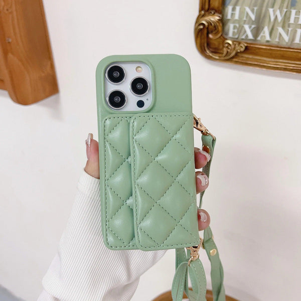 Cute Leather Wallet Card Crossbody Phone Case for iPhone 15, 14 Plus, 13, 12, and 11 Pro Max Style 1 / Case & Strap / China | for iPhone 13