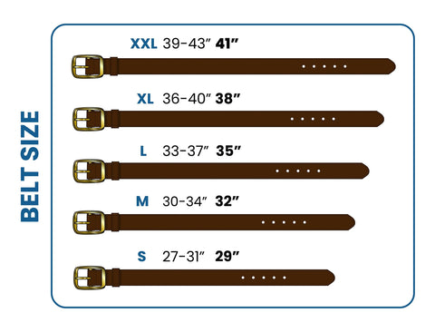 Different belt sizes - Touchy Style