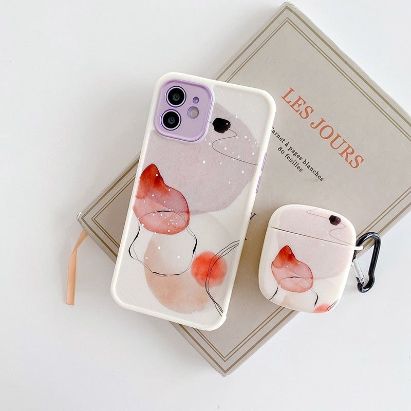 Earphone Case For 1 2 & Phone Case With Blue Hearts Graphic For Iphone 11 14  13 12 Pro Max Xr Xs 7 8 6 Plus - Temu United Kingdom
