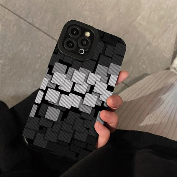 Stylish Square Leather Cute Phone Case for iPhone 7/8 Plus, X, XS Max, XR, 11,  12, 13, 14 Pro Max
