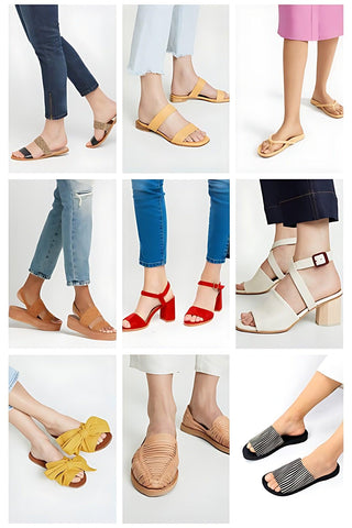 sustainable sandals made from different materials - Touchy Style