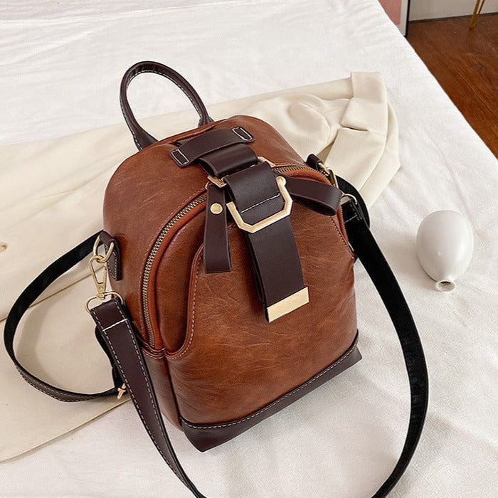 Women Leather Cool Backpacks GCBG21 High-Quality Vintage School