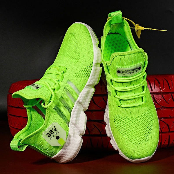 HZEWLS Running Shoes Breathable Lightweight Men Women Elastic Band Fitness  Sneakers (Fluorescent Green 5) - Walmart.com