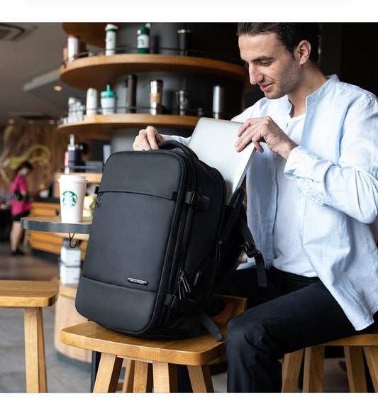 Oxford Polyester Black Cool Backpacks For Men's #MR9076 - Touchy Style.
