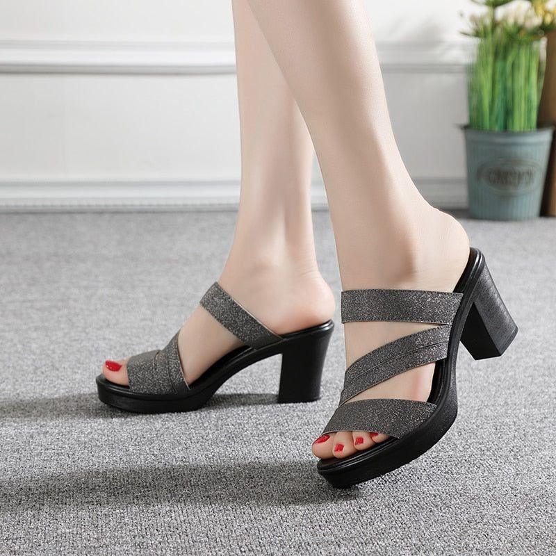 Heels & Sandals :: Fancy Wedge Heels Ladies :: Casual Heel Sandals