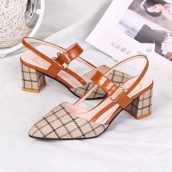 Dropship New Thin High Heels Women Elegant Casual Suede Mesh Dress Shoes  Pumps Pointed Metal Belt Buckle Fashion Spring Summer Autumn to Sell Online  at a Lower Price | Doba