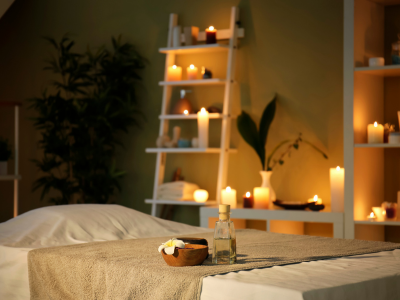 Relaxing Spa Treatment room