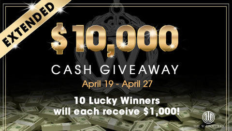The W Brothers Instagram @thewbros $10,000 Giveaway cash prize contest premium 925 sterling silver 18k solid gold $1,000 to 10 winners April 30th fashion jewelry brand