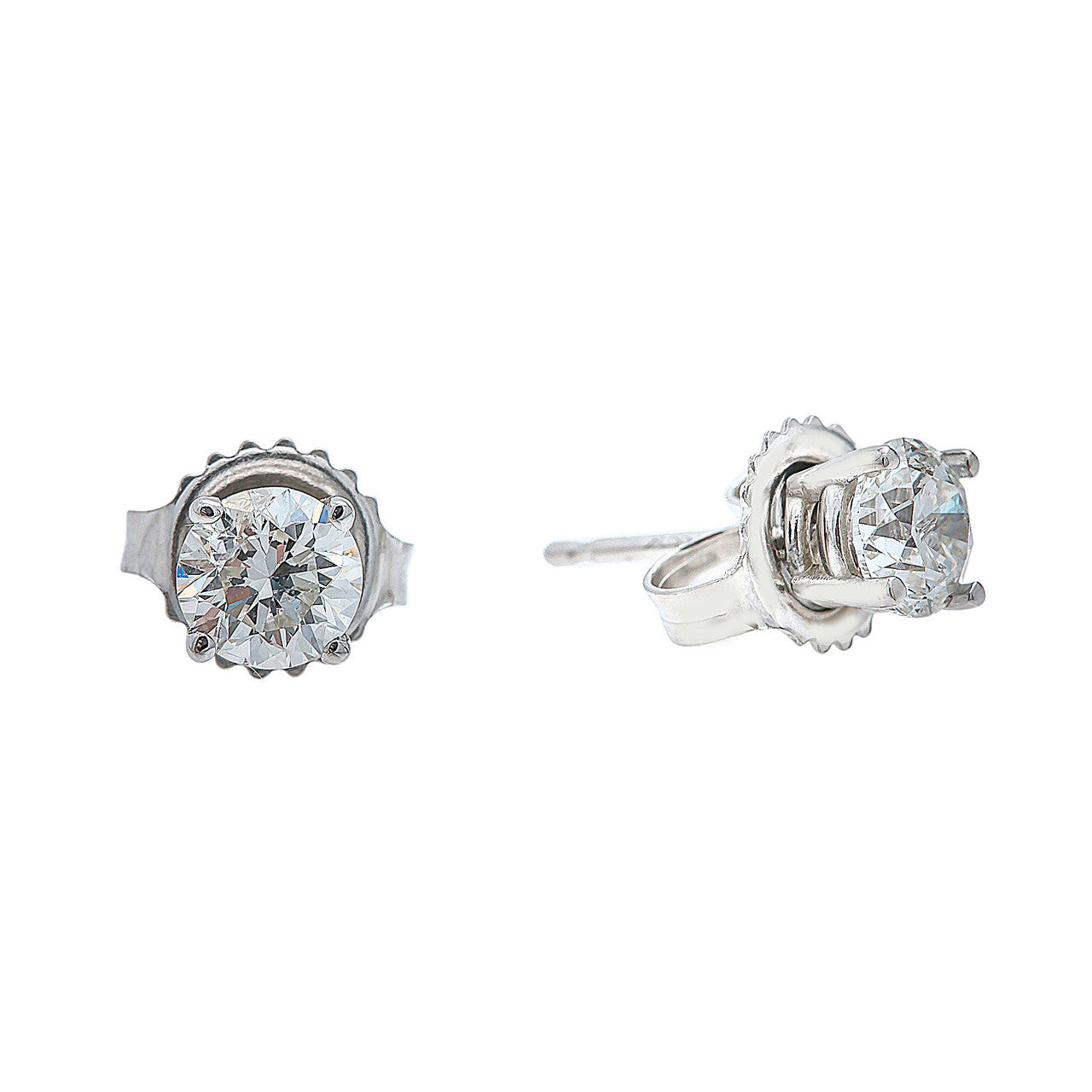 6.11 Carat Old European Cut Diamond Earrings | Pampillonia Jewelers |  Estate and Designer Jewelry