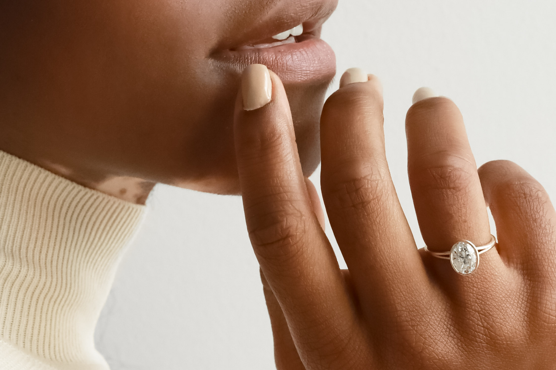 Oval Shape Semi-Mount Diamond Engagement Ring - 205L2DBADFHWG-SM – D&D  Jewelers