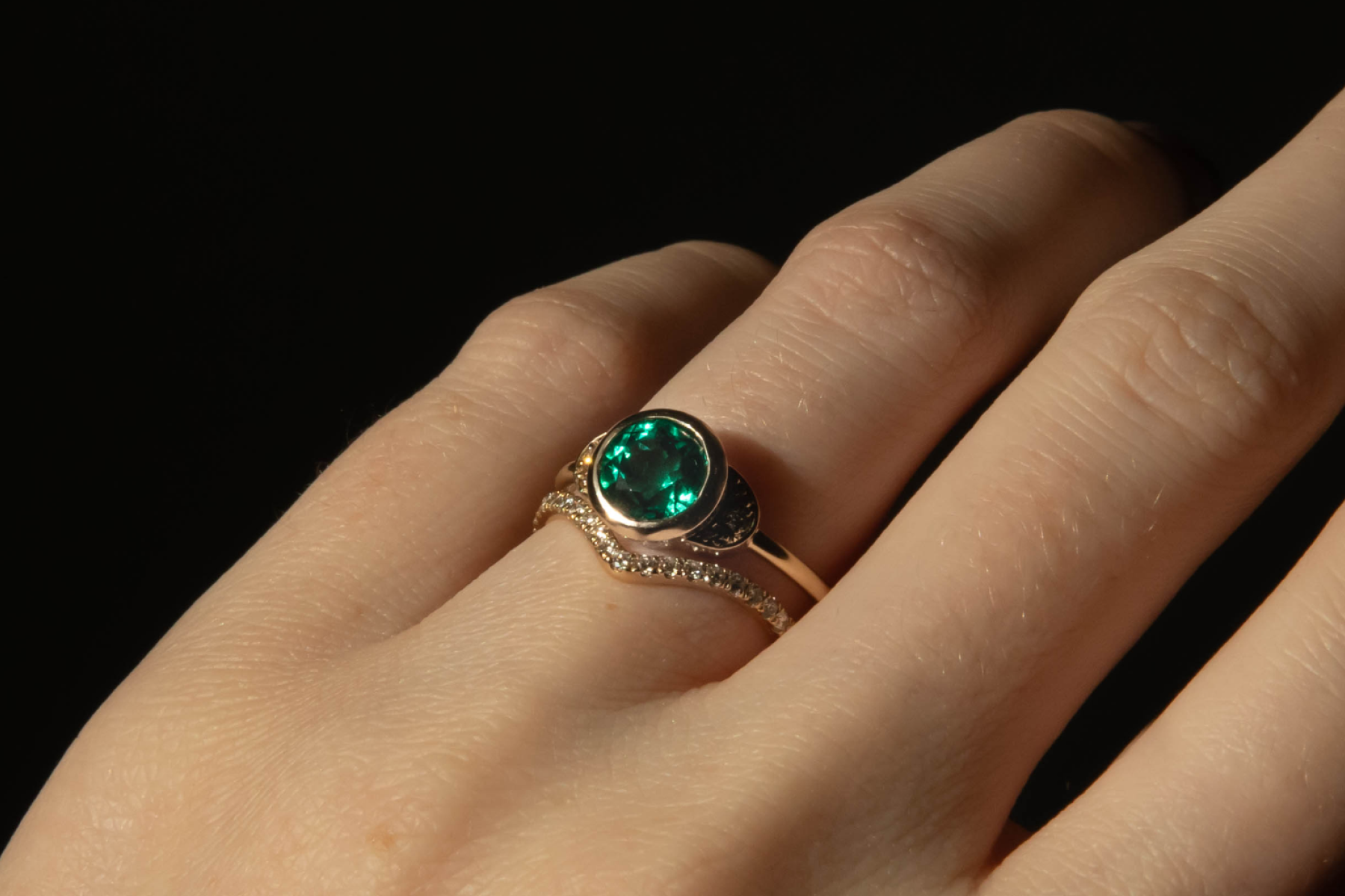 Diamond Ring Set, Moissanite Ring – Capucinne