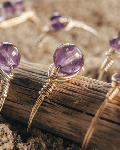 amethyst rings