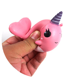 pink narwhal squishy