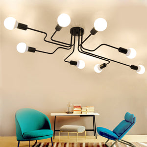 Modern Ceiling Lights Loft Spider E27 Lighting Multiple Ding Room