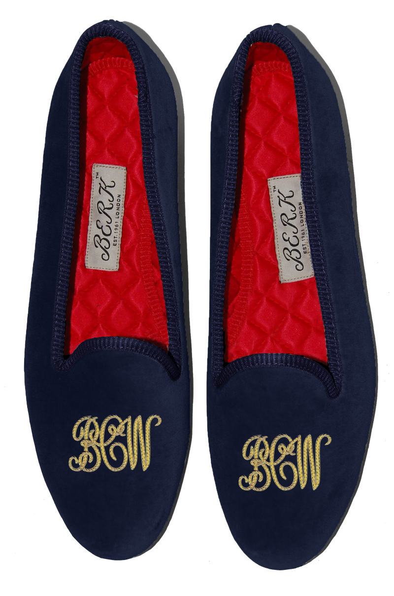monogrammed slippers