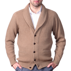 camel cardigan