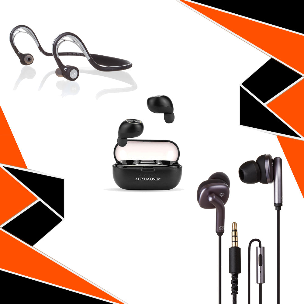 Alphasonik V80BN Active Noise Canceling Headphones Bluetooth