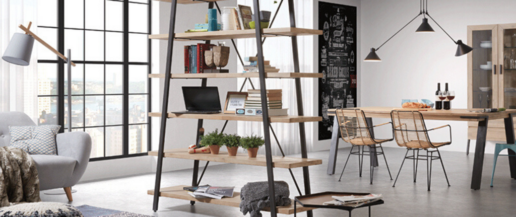 cozy-furniture-interior-design-bookshelf-case-goods-dining-chairs-indoor-collection