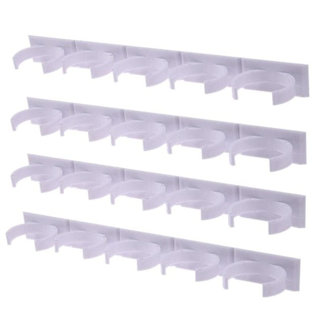 1 2 4 Pcs Wall Mount Ingredient Spice Bottle Rack Plastic Clip