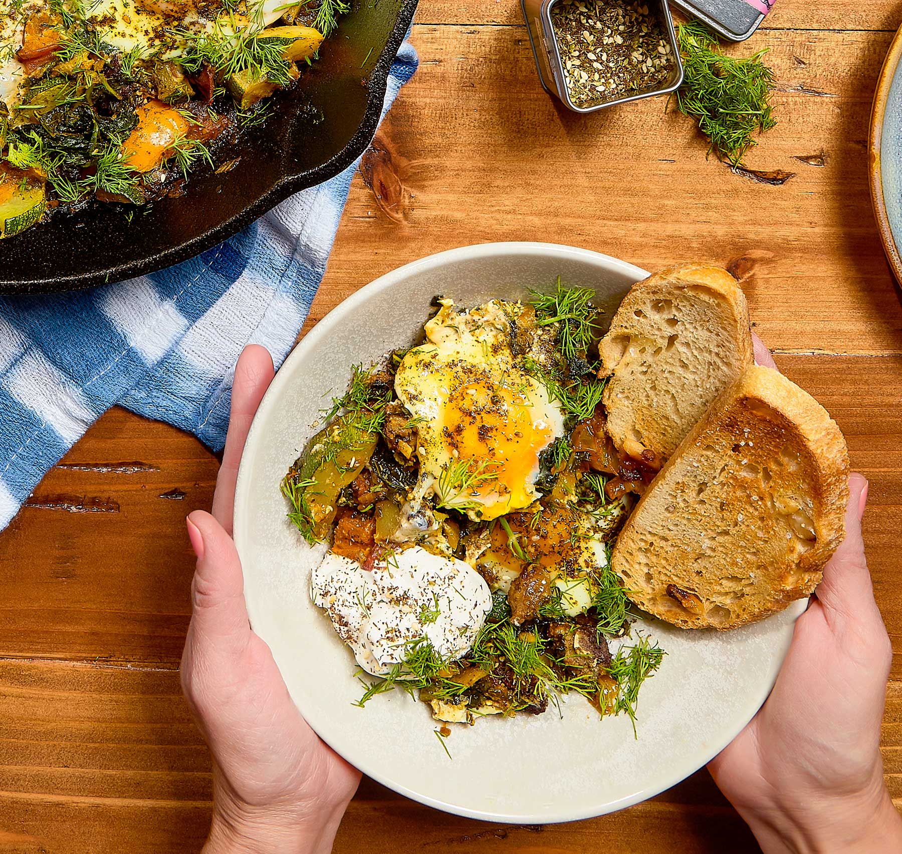 Green Shakshuka lollygag