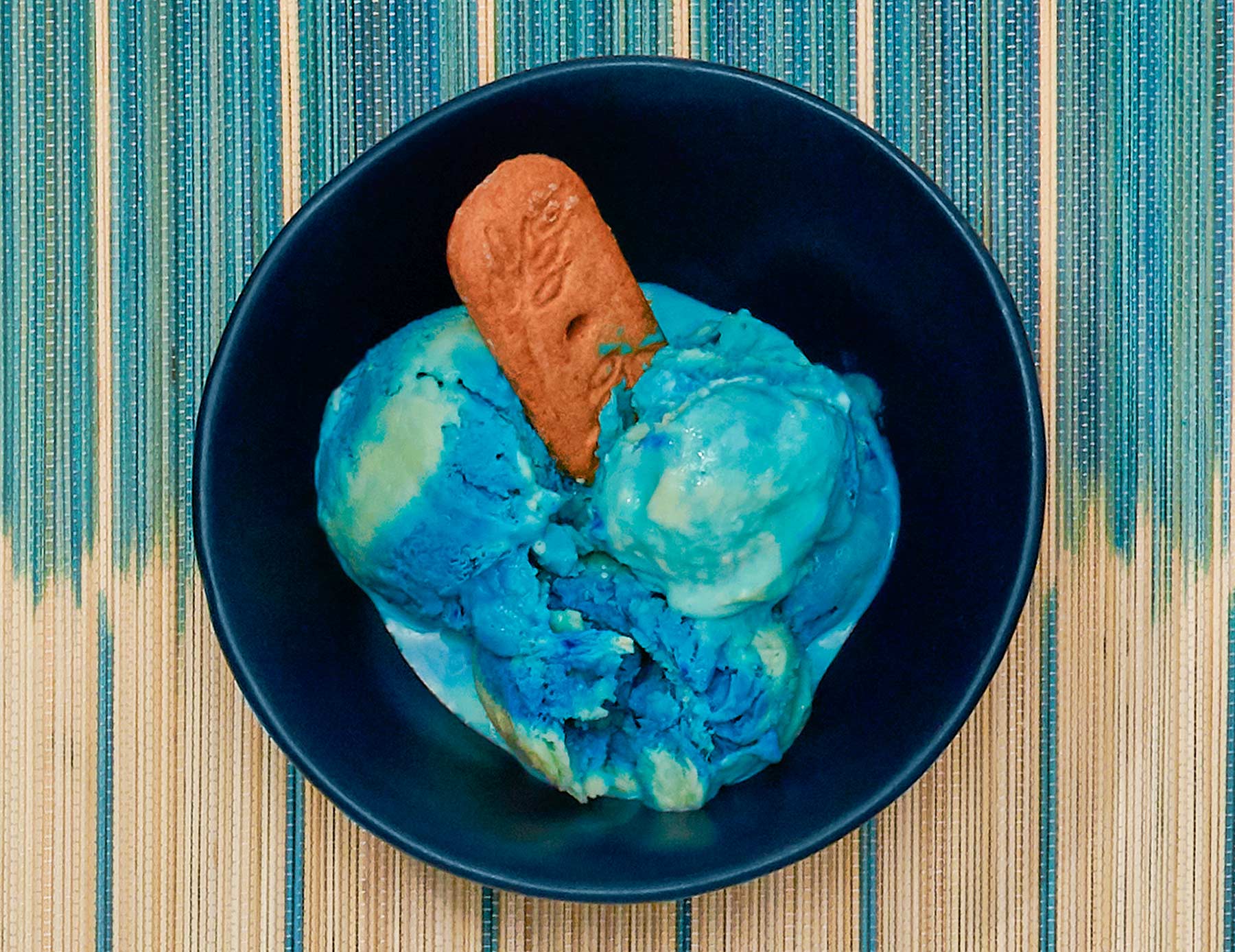 Ocean Blue Marble Ice Cream