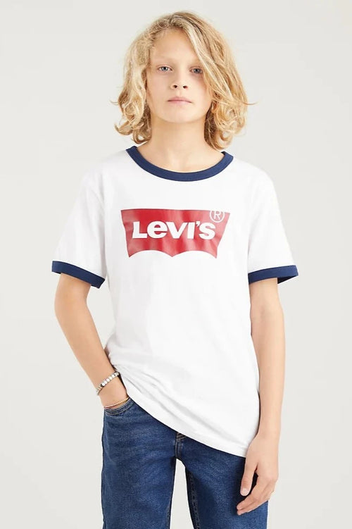 Levi's® Logo Relaxed Fit Short Sleeve T-shirt (tall) - White | Levi's® US