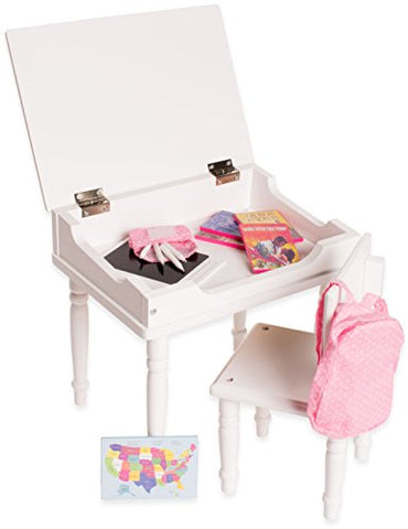 18 Inch Doll Furniture Desk And Chair Set Classroom Accessories