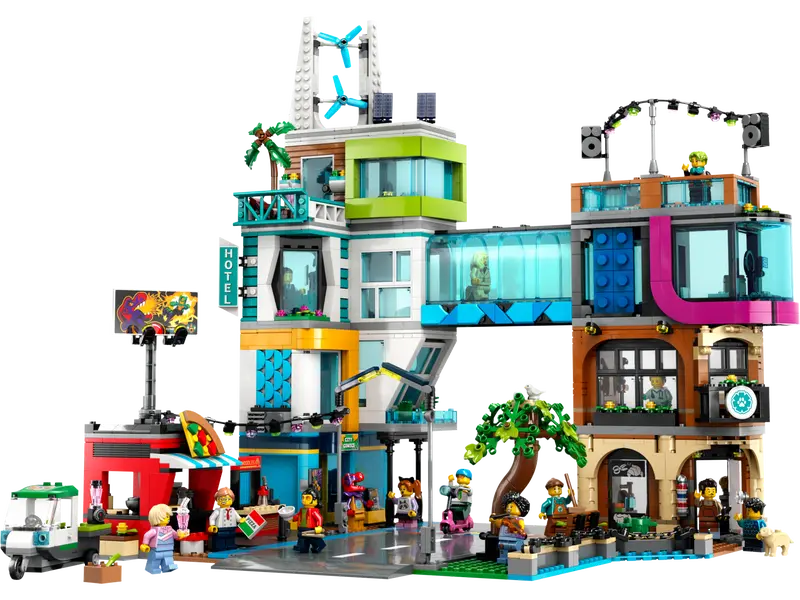 LEGO City Train Station Set 60335 with Bus, Rail Truck, and Tracks,  Compatible with City Sets. Pretend Play Train Set For Kids Who Love Pretend  Play