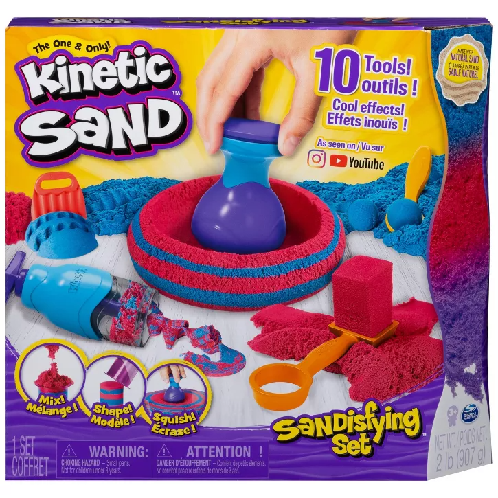 Kinetic Sand, 1lb Sandbox Playset (blue) - Givens Books and Little Dickens