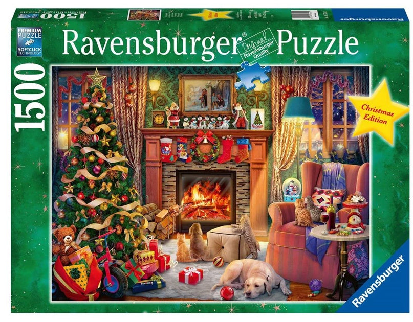 Puzzle 500 pièces : Le train de Noël Disney Ravensburger en