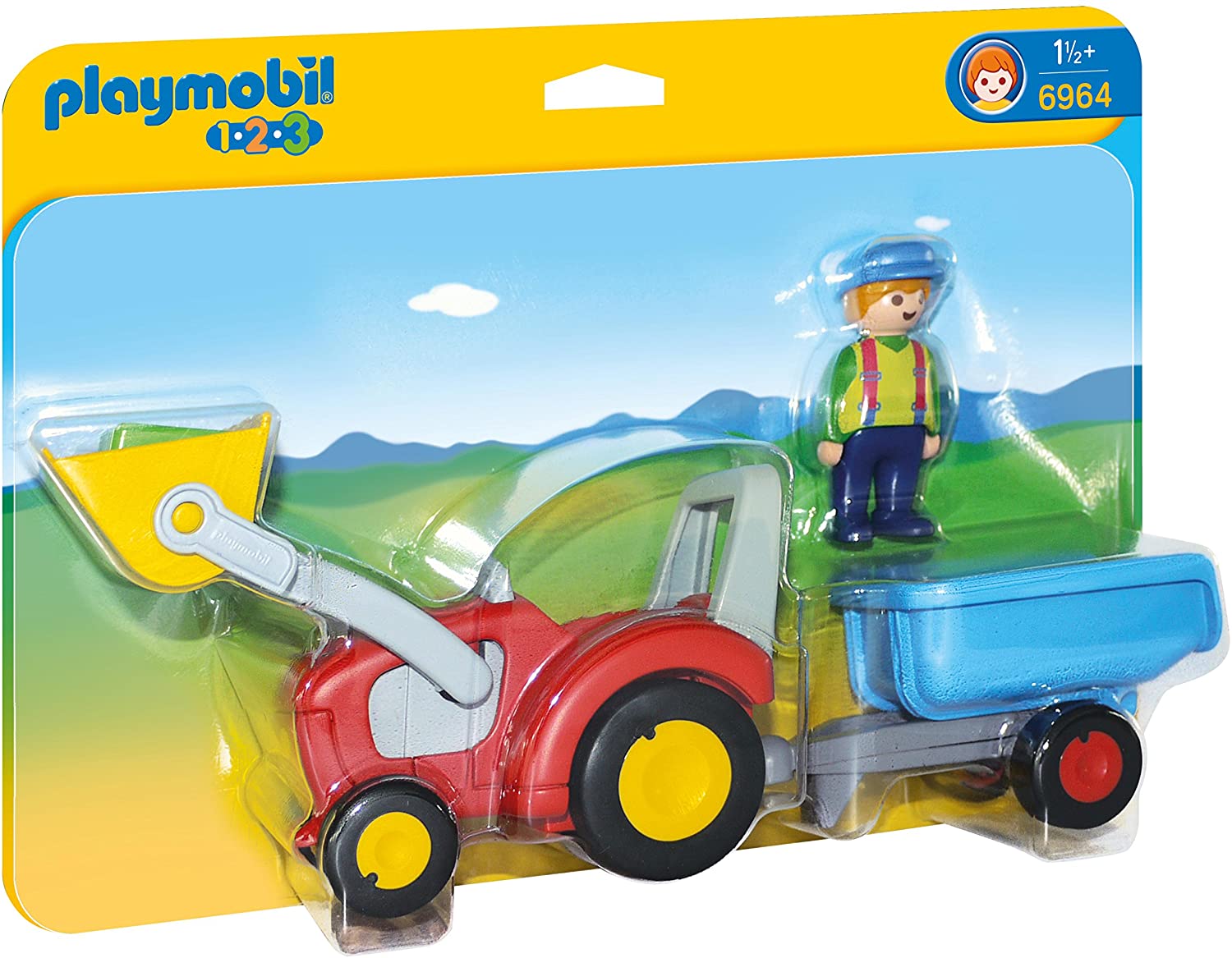 Ga lekker liggen tennis Ongedaan maken Playmobil 6964 123 Tractor with Trailer – Turner Toys
