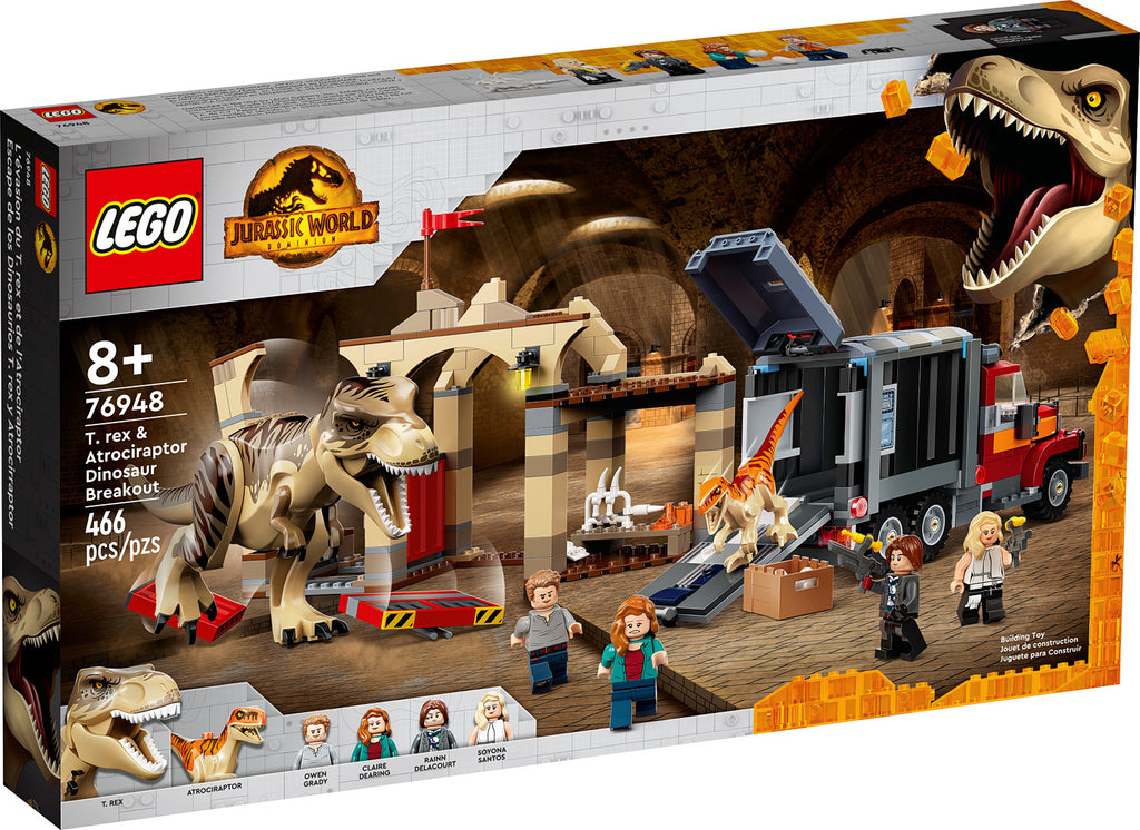LEGO Jurassic World Dominion Dinosaur Transport 76951 | Pyroraptor &  Dilophosaurus | 279 Pieces