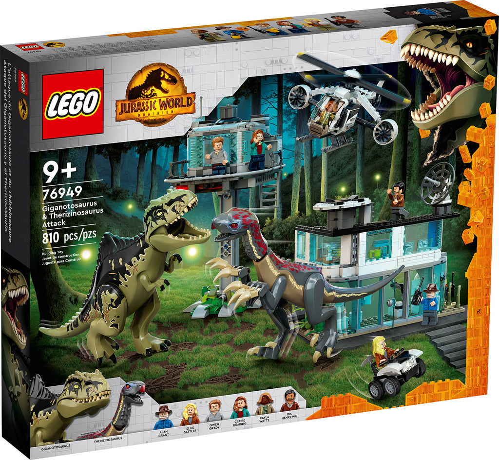 LEGO 76945 Jurassic World La Poursuite en Moto de l'Atrociraptor –