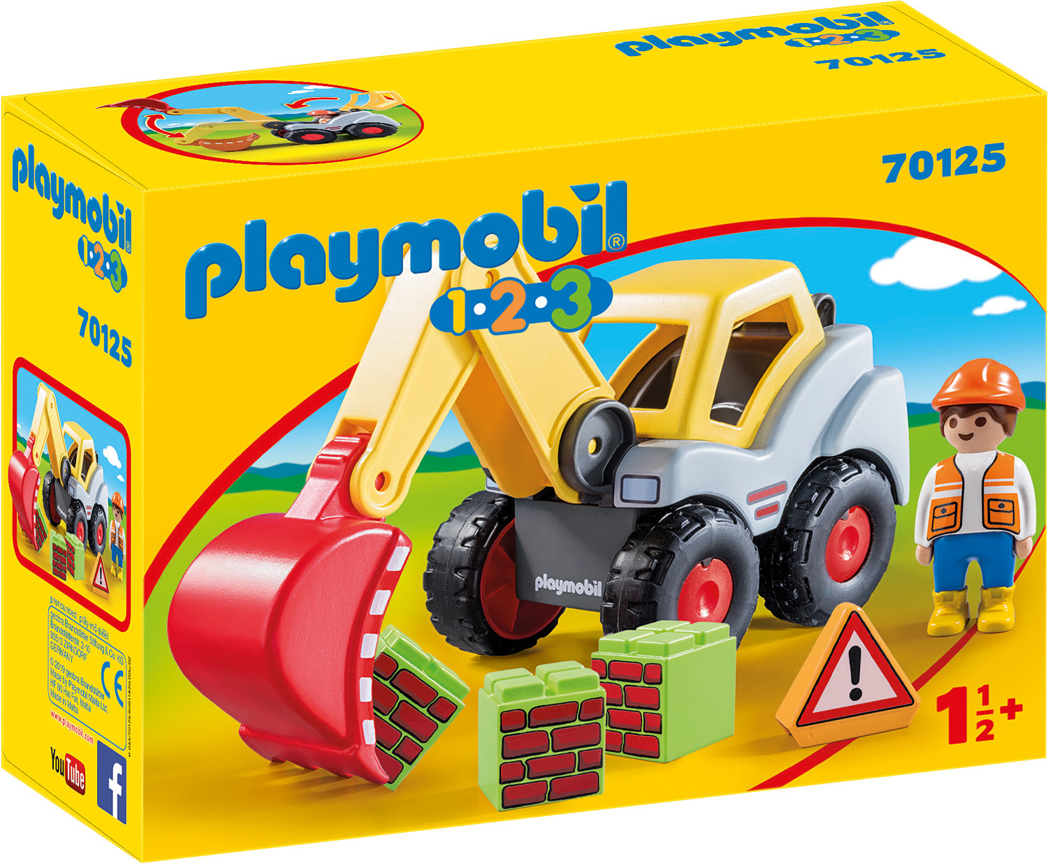 metriek Citroen Defilé Playmobil 70125 123 Shovel Excavator – Turner Toys