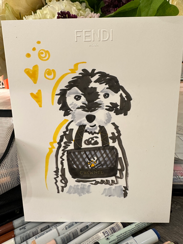 live event illustrator fashion illustrator fendi