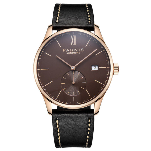 Tangent Office Leather Mens Classic Watch