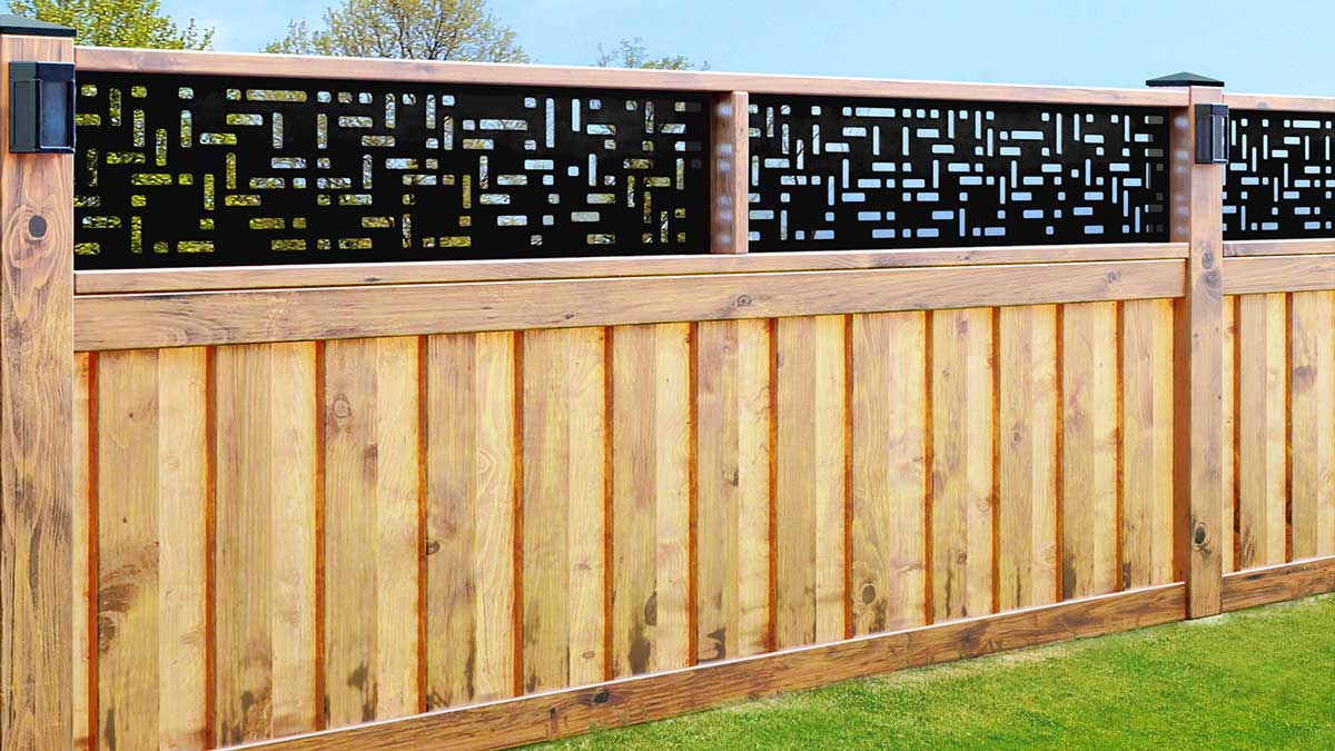 Decorative Fence Topper Extension Panels