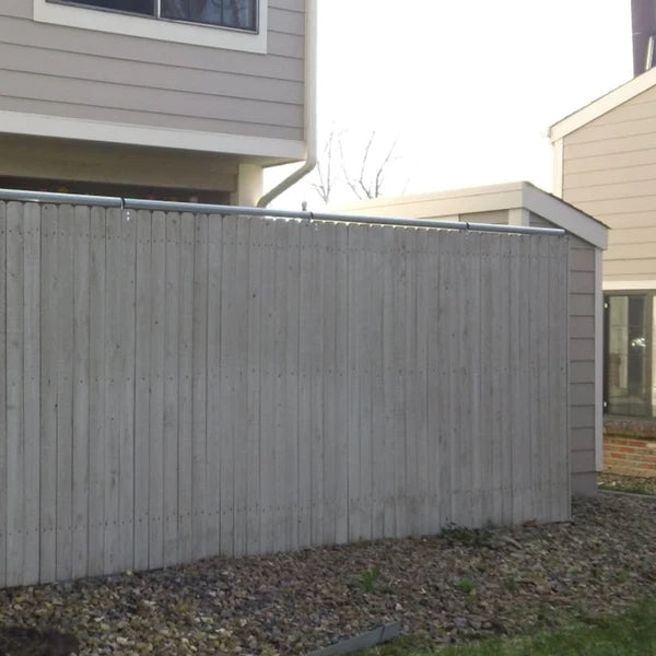 A fence with a roller bar