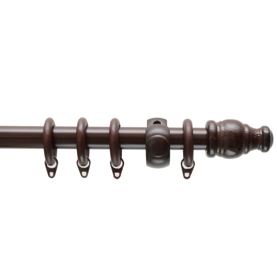 wooden curtain rods