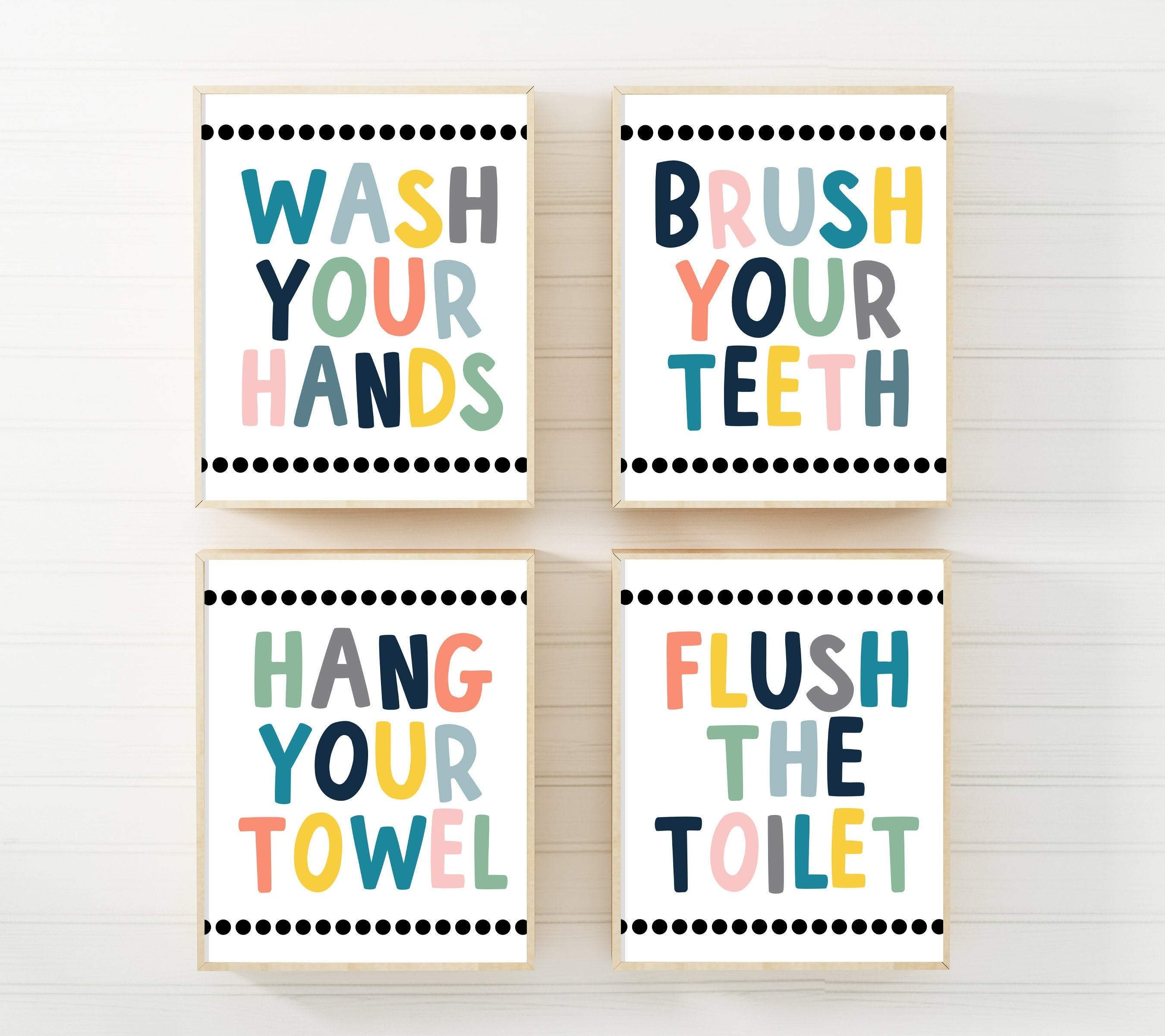 This Is The Kids Bathroom Hand Towel- Childrens Restroom Decor